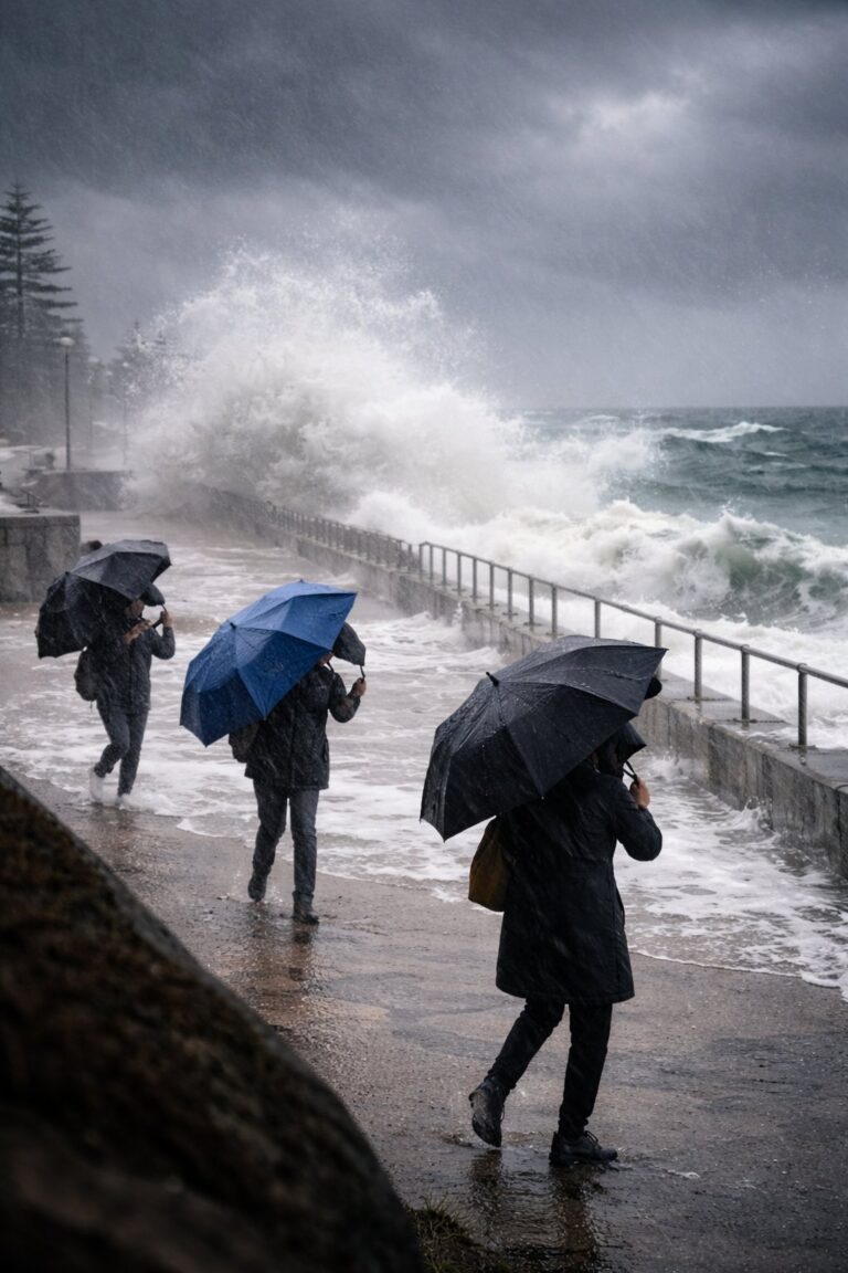 Heavy Rain Batters NSW Coastline as Further Storms Are Forecast