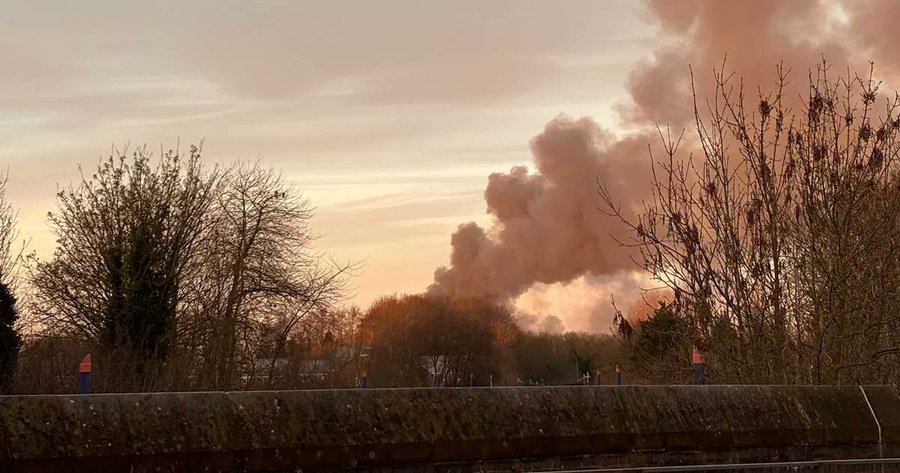 Wolverhampton Factory Fire Sends Smoke Towering Over West Midlands