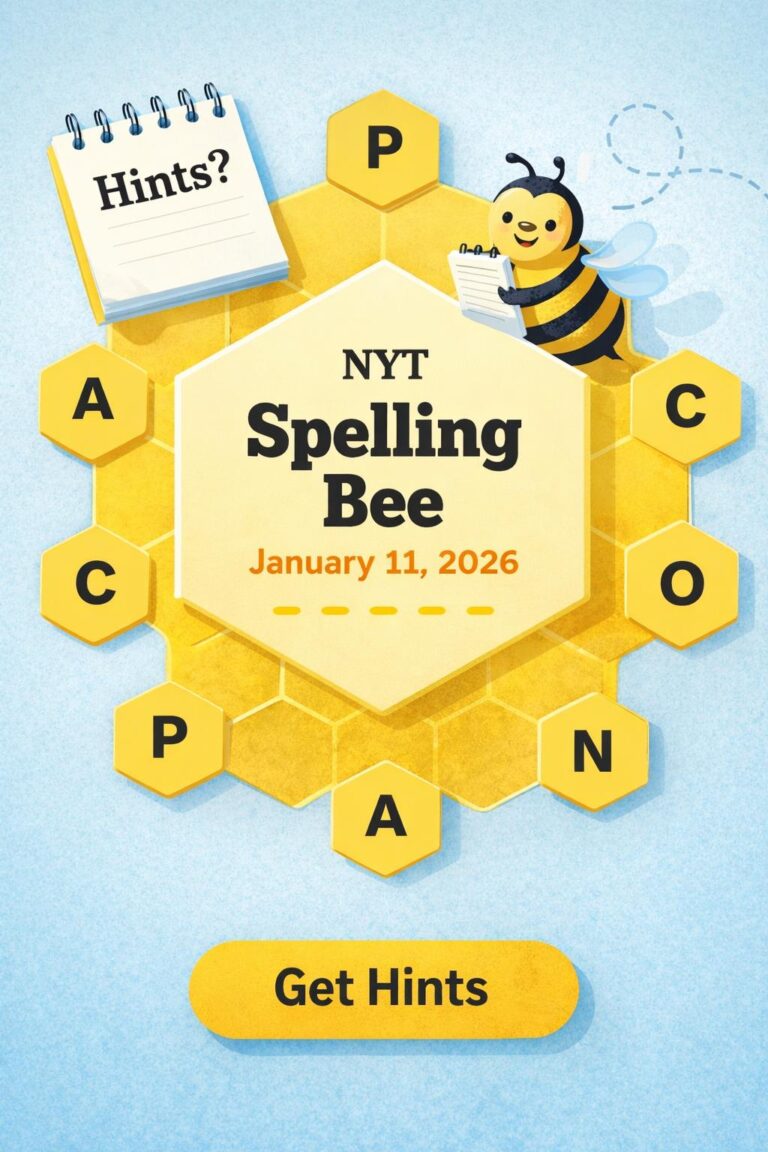 NYT Spelling Bee Hints – January 11, 2026