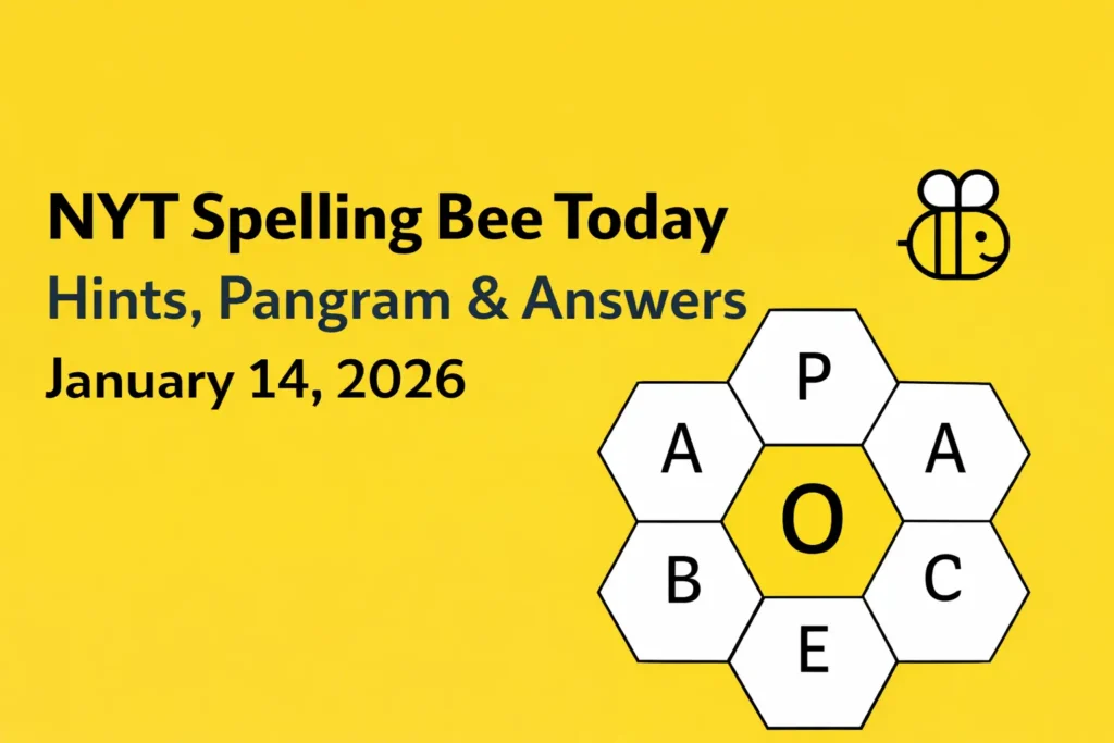 NYT Spelling Bee Hints and Answers (January 14, 2026)