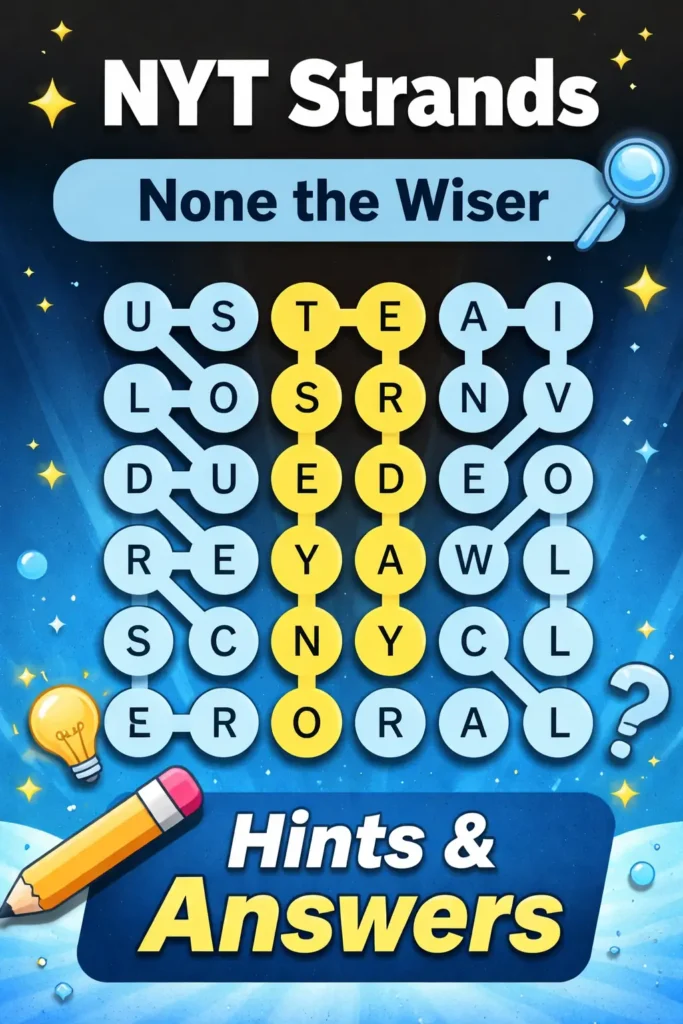 “None the Wiser” in NYT Strands: Today’s Hints and Answers for Puzzle #691