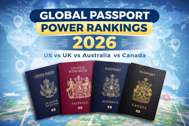 Global Passport Power Rankings 2026: How the US, UK, Australia and Canada Compare