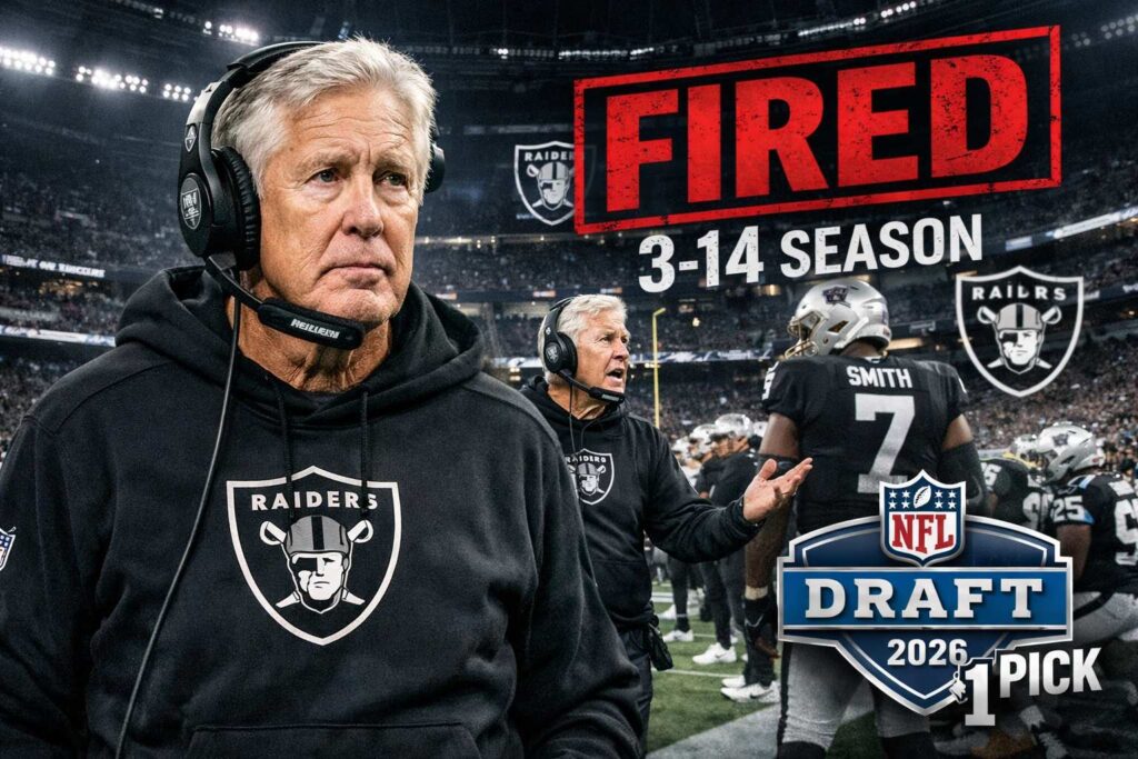 Pete Carroll Fired by Raiders After 3–14 Season in 2025