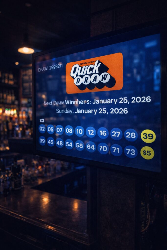 Quick Draw Winning Numbers for January 25, 2026 – New York Results