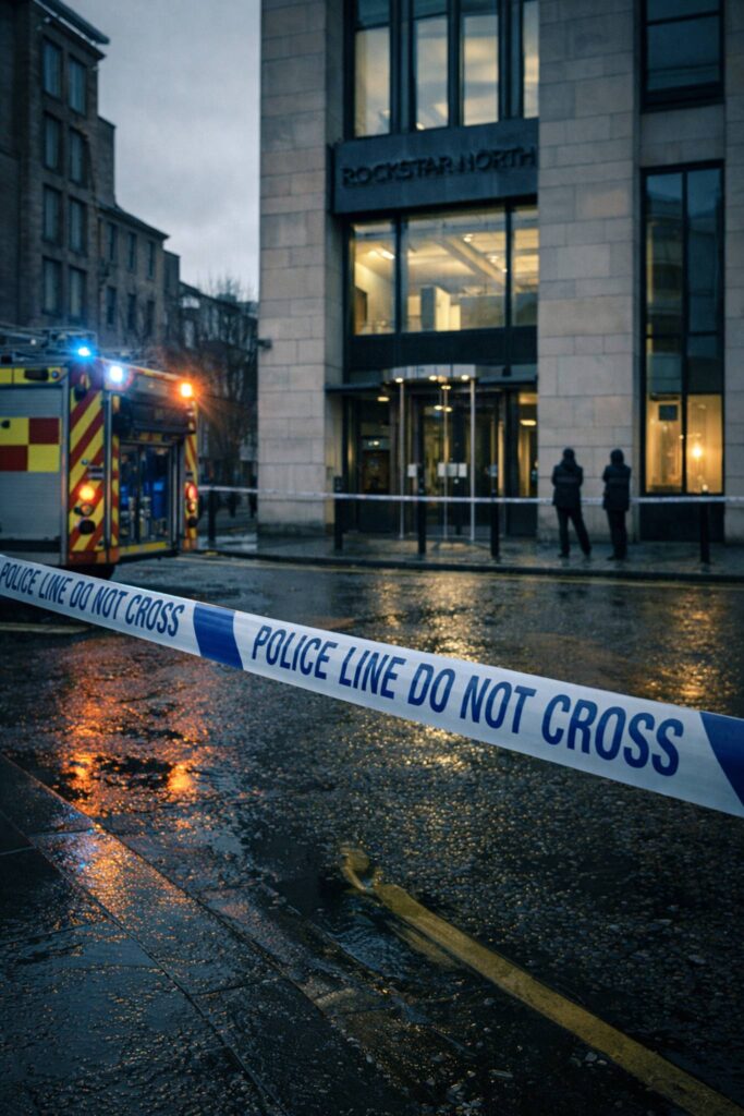 Rockstar North Building Taped Off After Explosion, Staff Evacuated in Edinburgh