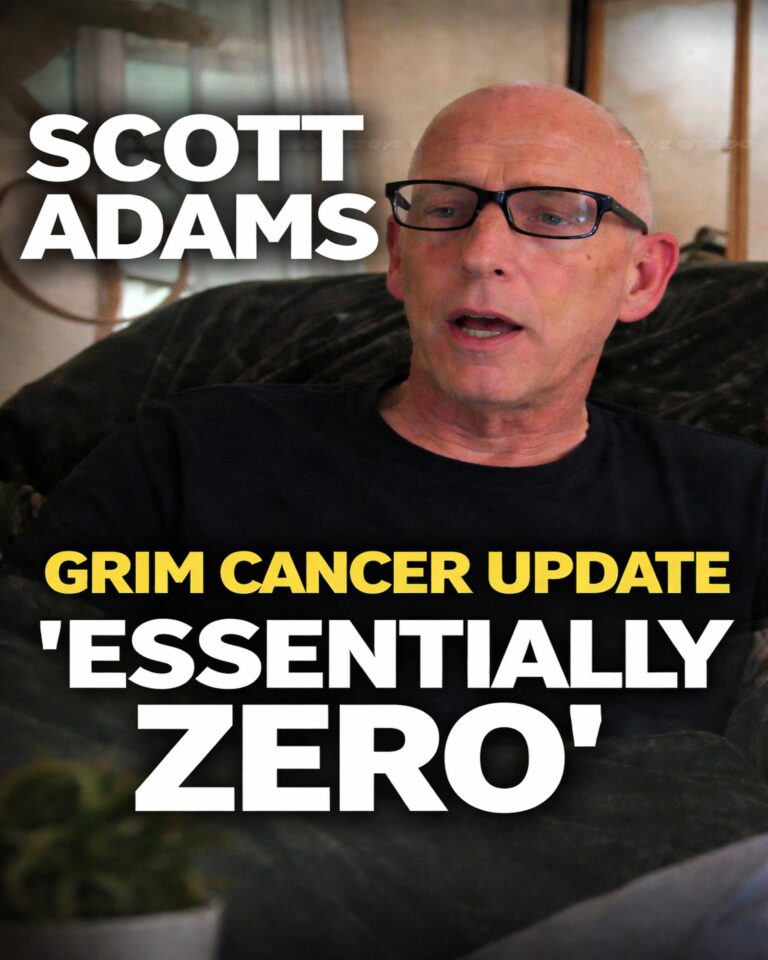 Scott Adams says odds of recovery are “essentially zero” in grim cancer update shared on livestream