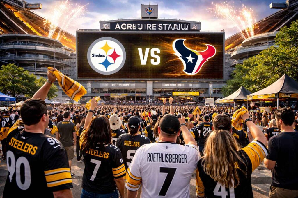 Steelers vs Texans at Acrisure Stadium: Parking Times, Fan Zones and Pre-Game Events