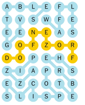 Completed NYT Strands final grid for January 13, 2026 (Theme: You need to chill) with the spangram highlighted