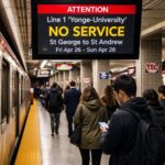 No Subway Service Through Downtown Toronto This Weekend as TTC Shuts Line 1 Section