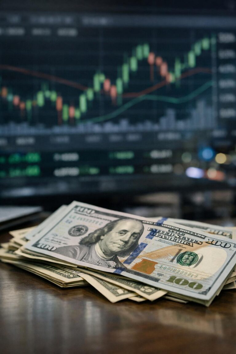 US stock futures edge lower in early trade as the dollar strengthens and gold slides. A snapshot of stocks, FX, crypto, bonds, and commodities.