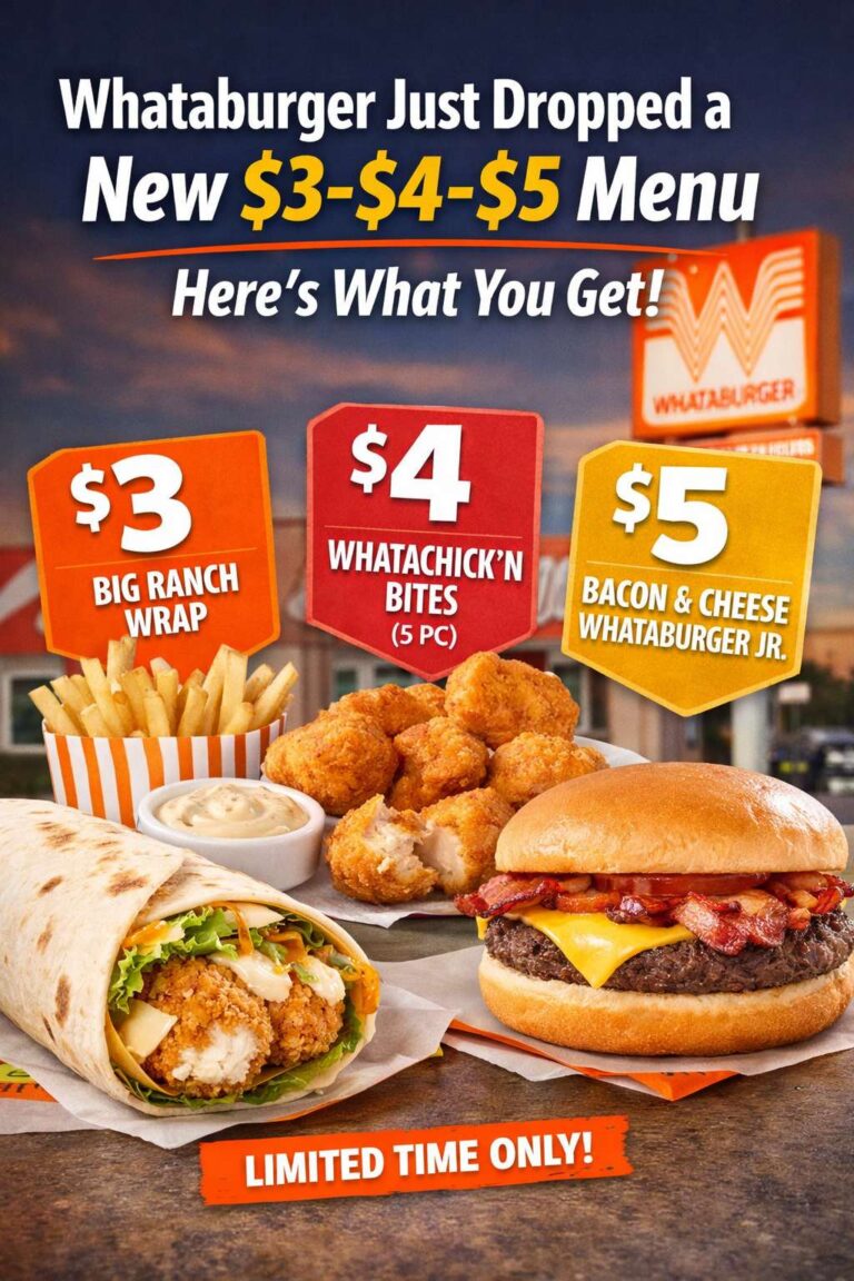 Whataburger Just Dropped a New $3-$4-$5 Menu — Here’s What You Get