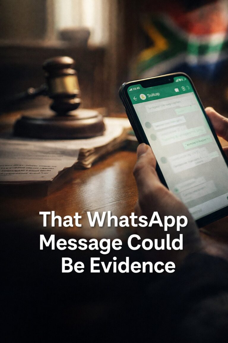 WhatsApp Messages Can Now Be Used as Legal Evidence in South Africa — Here’s How