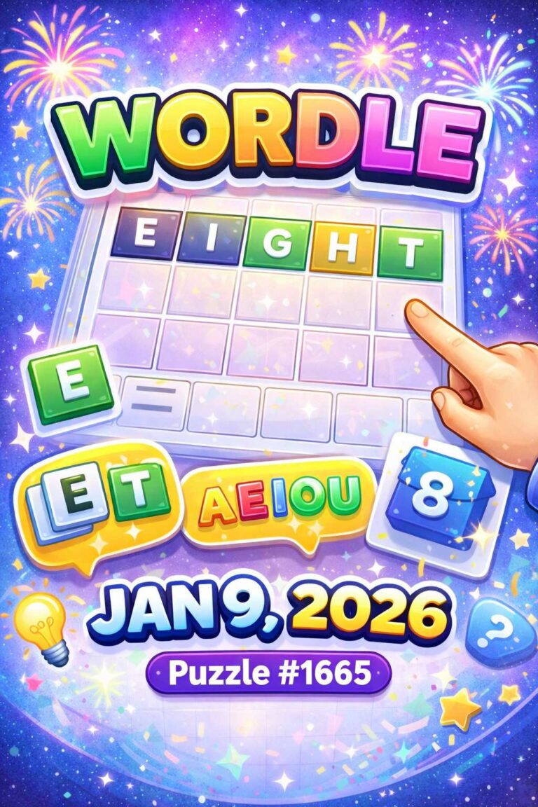 Today’s Wordle Hints and Answer (Jan 9, 2026) – Puzzle #1665