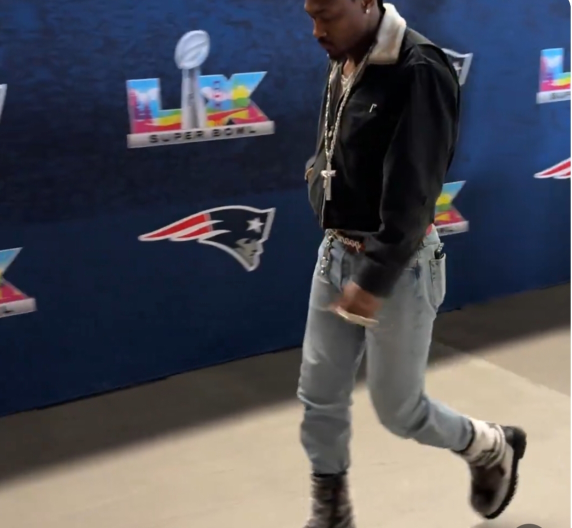 Stefon Diggs arrives at Levi’s Stadium for Super Bowl LX