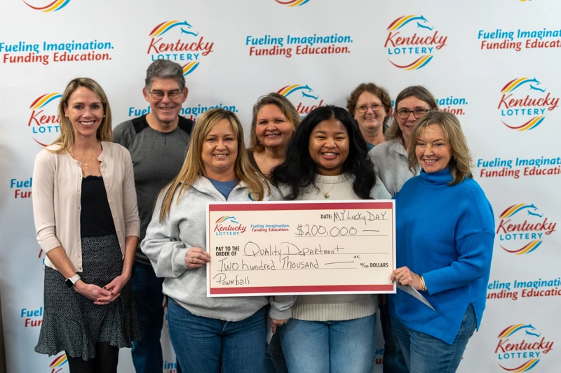 Powerball logo on a blue background