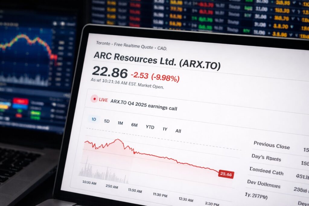 ARC Resources shares fall sharply in Toronto trading after Q4 earnings miss