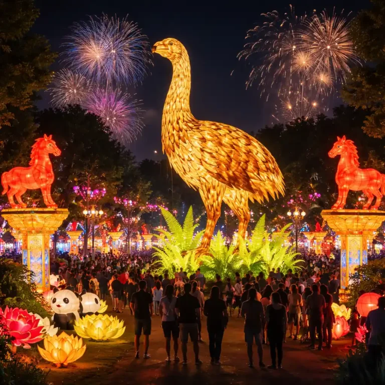 Auckland Lantern Festival 2026: Free Public Transport from 2PM, Giant Moa and 500+ Lanterns Light Up Manukau