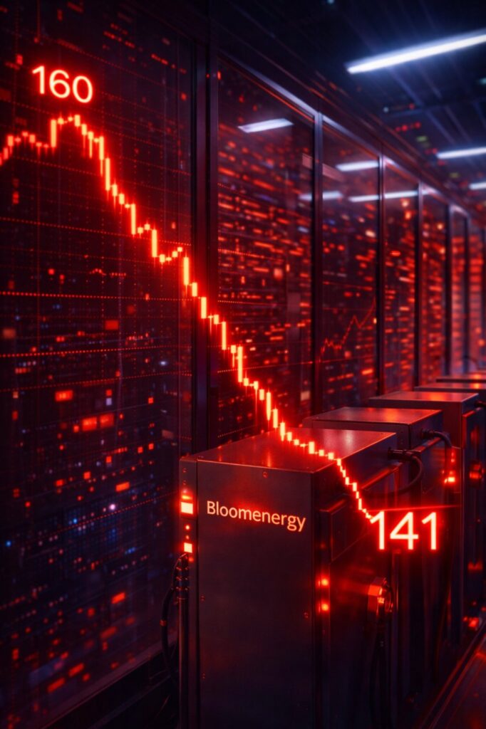 Bloom Energy Stock Today (NYSE: BE) Drops 9% as $140 Support Faces Pressure