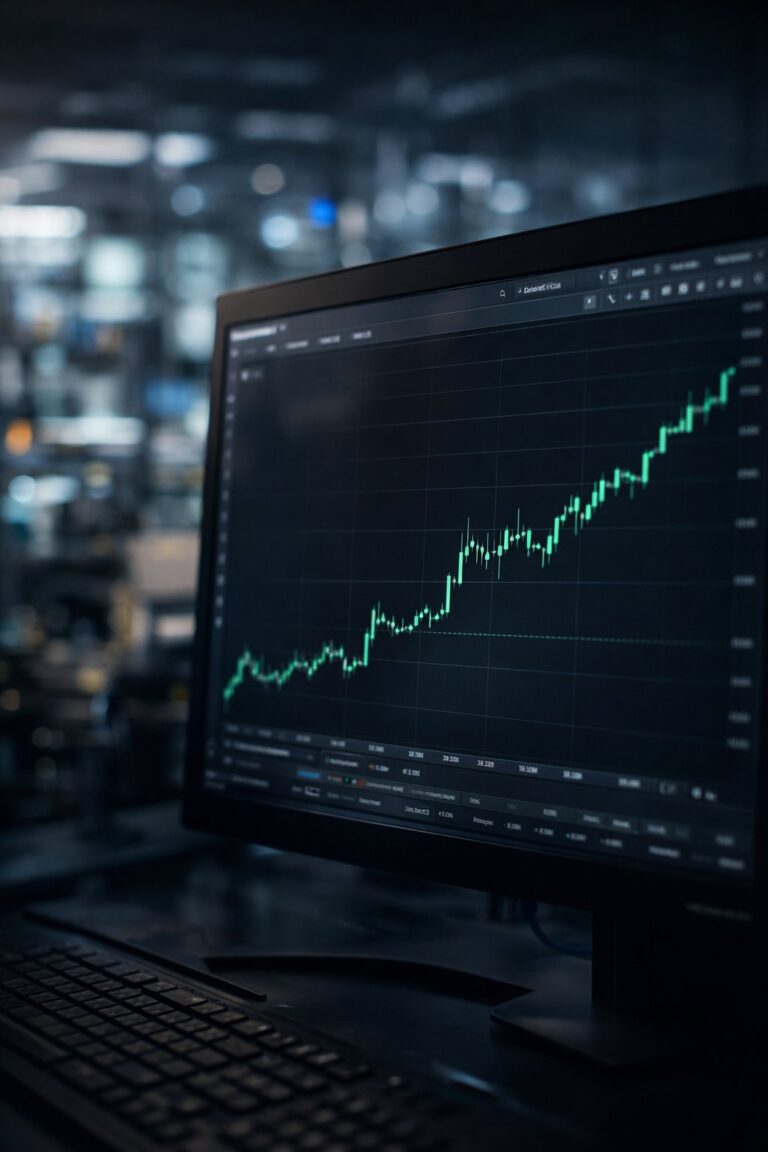 Celestica stock price chart rising during late Friday trading