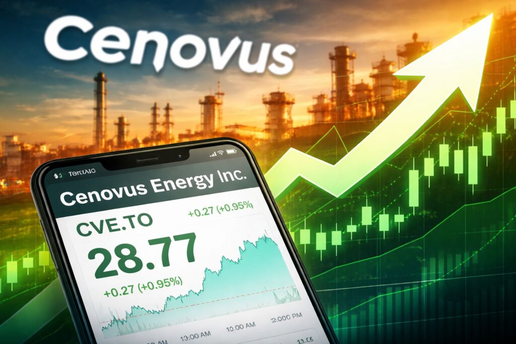 Cenovus Energy stock price rising as CVE.TO trades near C$28.77 ahead of earnings