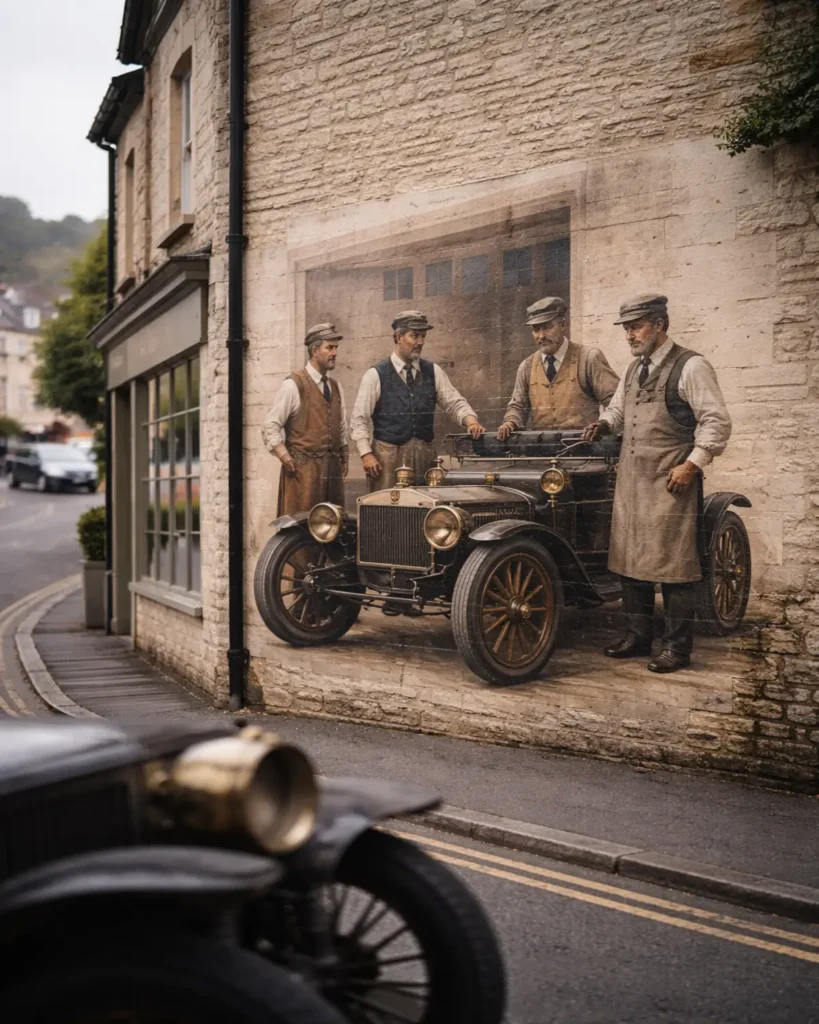 Clevedon Mural Honors Richard Stephens, One of Britain’s First Car Makers