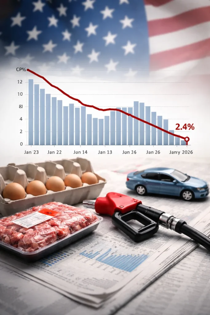 CPI Report Friday: Inflation Slows to 2.4% in January as Energy and Used Car Prices Fall