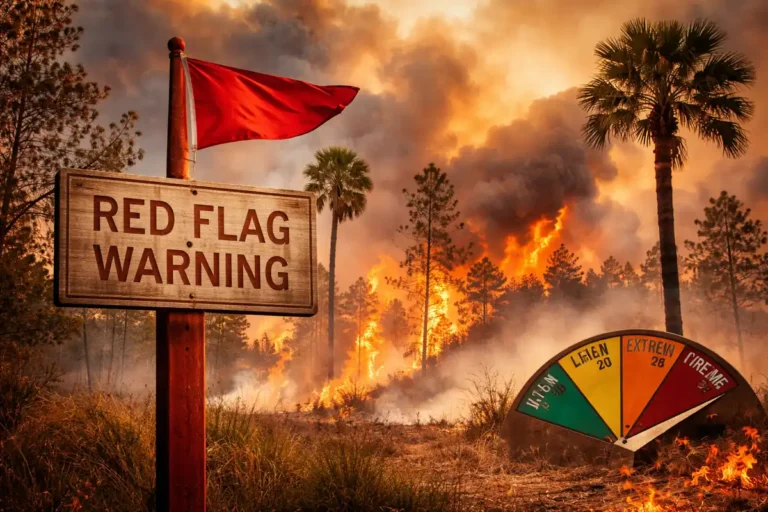 Florida Red Flag Warning Today: 6 Counties Under High Wildfire Risk