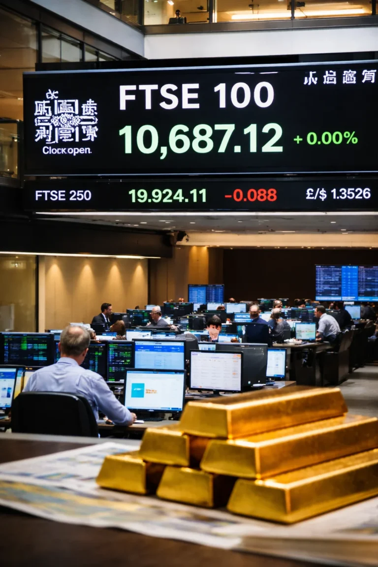 FTSE 100 Today at 10,687 as Trump’s 15% Tariff Shock Sends Gold Above $5,170
