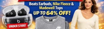 GMA Deals & Steals Today: Beats Earbuds, Nike Fleece and Madewell on Sale
