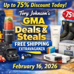 GMA Deals & Steals Free Shipping Extravaganza with up to 75 percent discount on fashion, tech and home products.