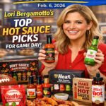 GMA Today feature image showing Lori Bergamotto with game-day hot sauce picks on Feb. 6, 2026