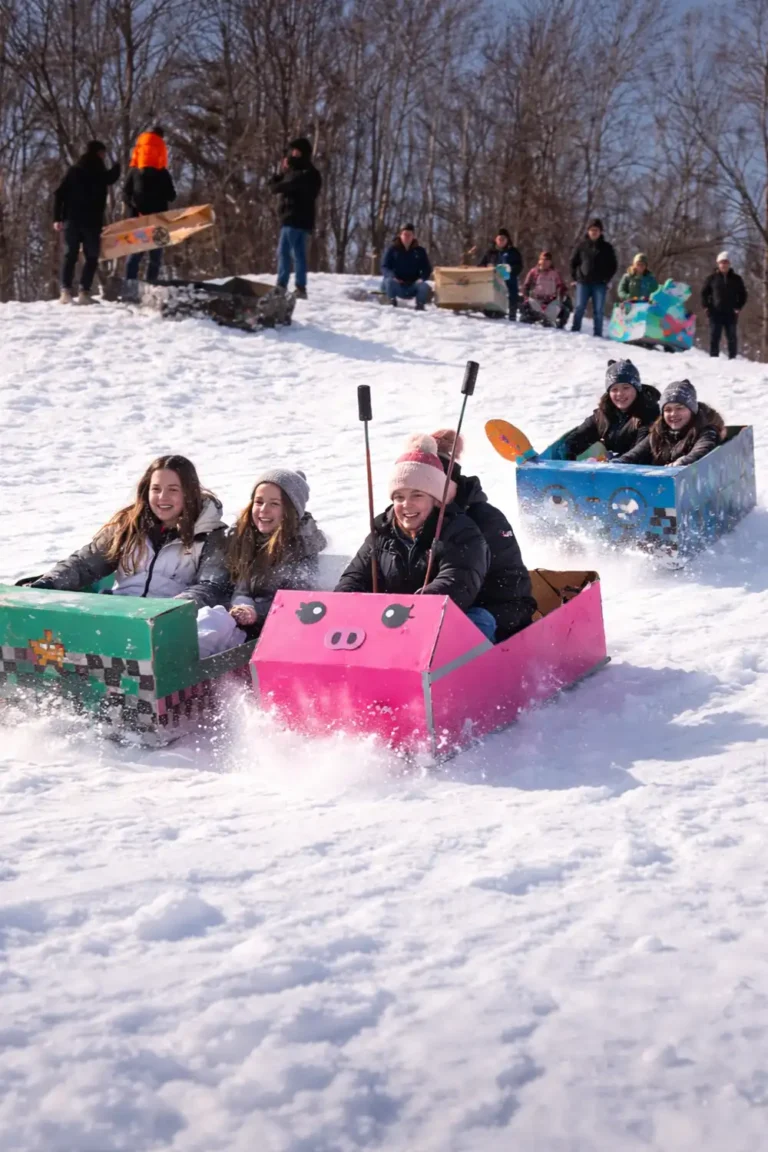 Grade 8 Students Race Cardboard Sleds at Innisfil Beach Park in Hands-On STEAM Challenge