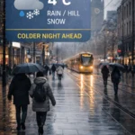 Manchester Weather Today: 4°C Rain, Hill Snow and a Colder Night Ahead
