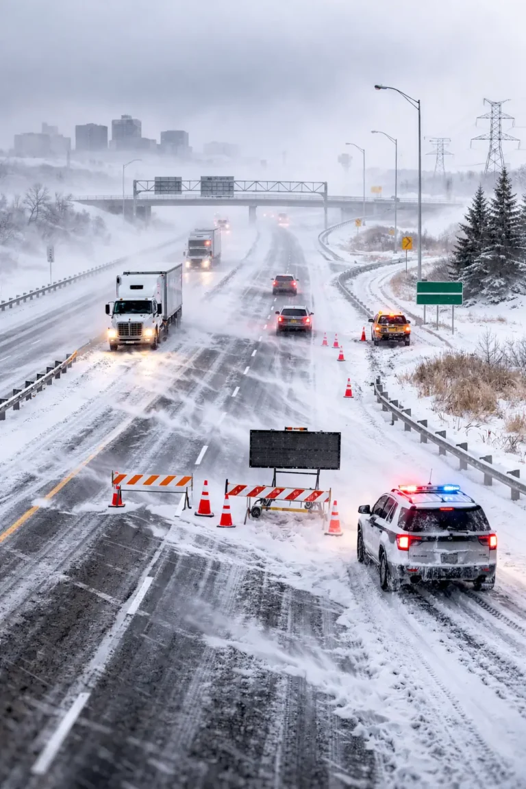 Manitoba Highways Closed Today: Winnipeg Perimeter Shut Down as Blowing Snow Causes Whiteout