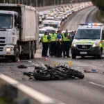 Mitchell Freeway Crash in Perth Leaves Motorcyclist Seriously Injured After Truck Collision