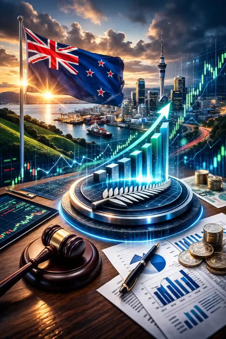 New Zealand Shares Jump 1.65% as RBNZ Holds OCR at 2.25%; Tower Names New Chair