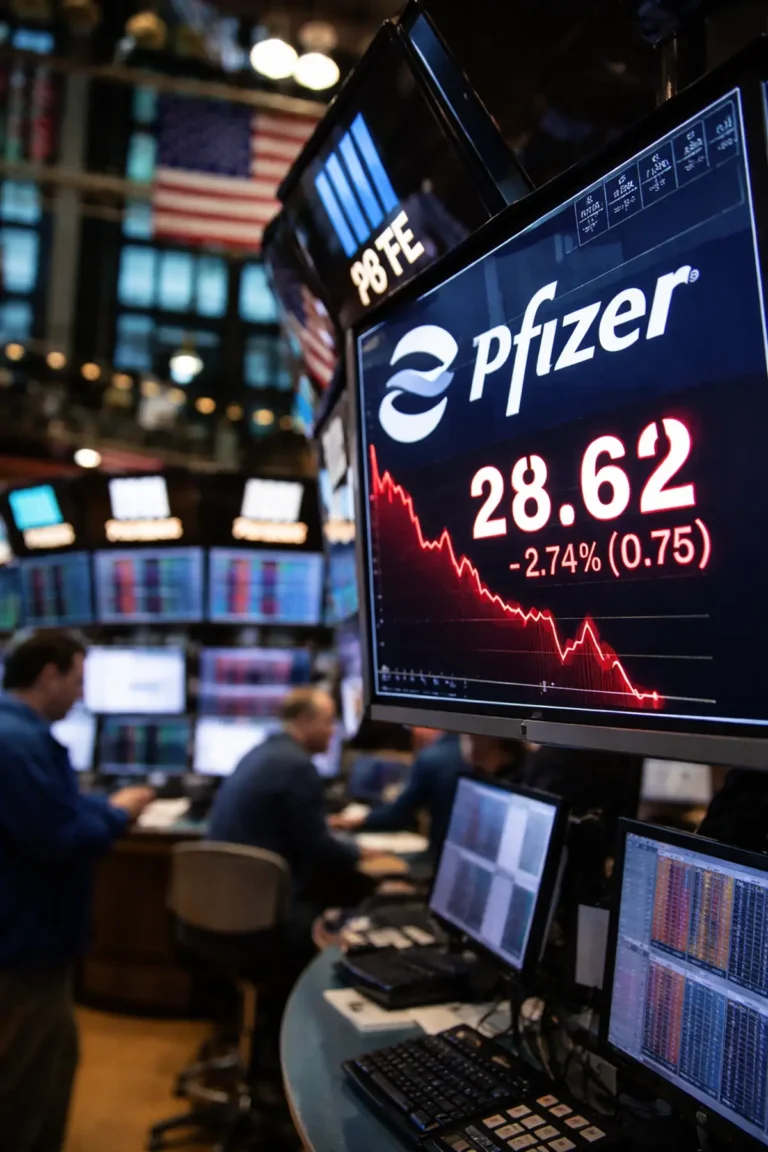Pfizer (PFE) Stock Falls to $26.62 After Downgrade Despite FDA Priority Review Boost