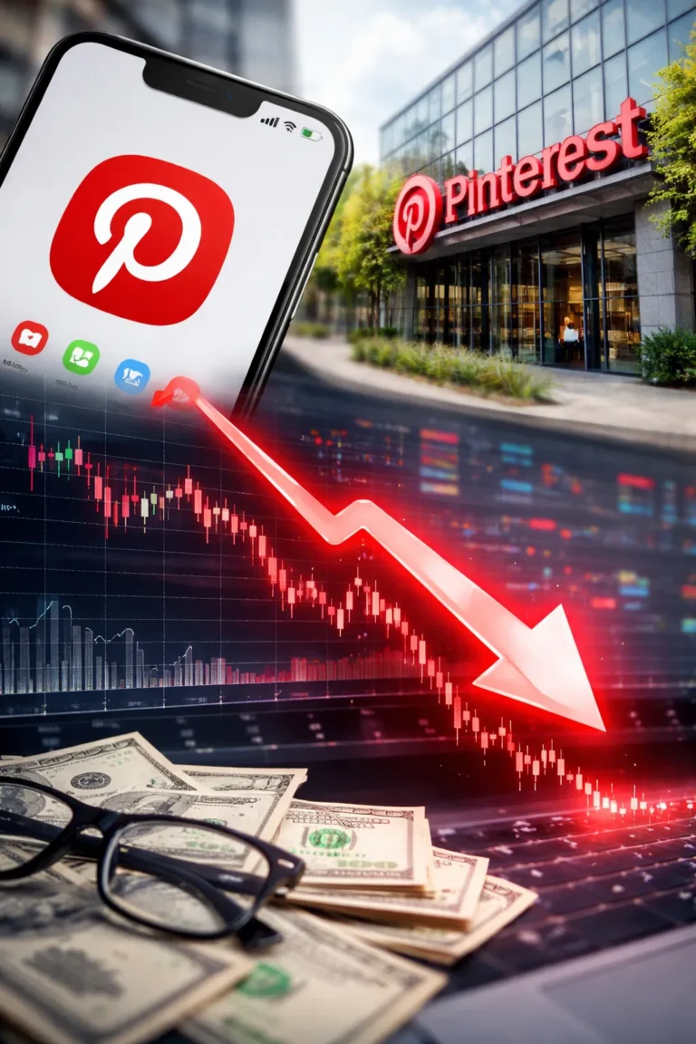 Pinterest Stock Plunges 21% to $14.48 as Tariff Shock Hits Ad Spending