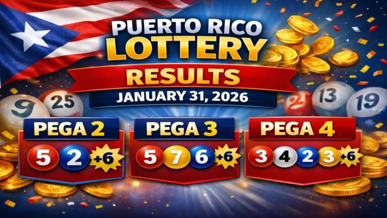 Puerto Rico Lottery results: Pega 2, Pega 3 and Pega 4 winning numbers for January 31, 2026