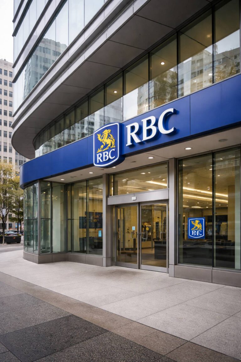 Royal Bank of Canada branch exterior in Canada
