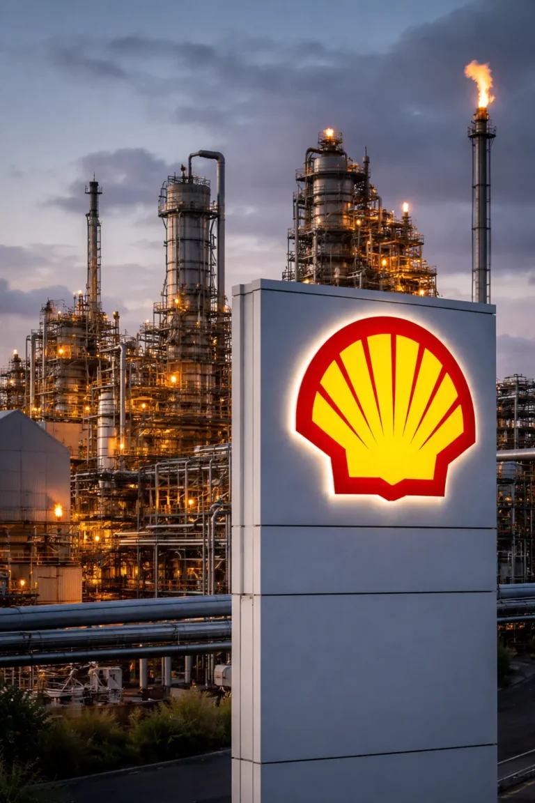 Shell share price concept image with clean editorial energy-market backdrop