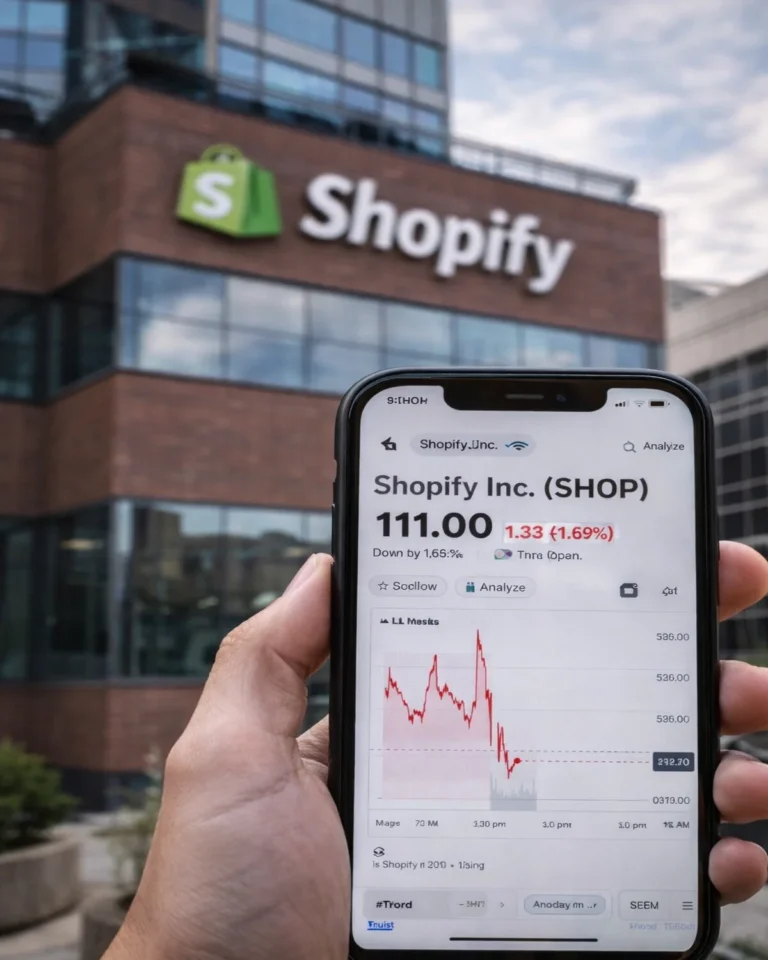 Shopify Stock Today Slips to $111 as Truist Lifts Target to $150 on AI Reset Opportunity