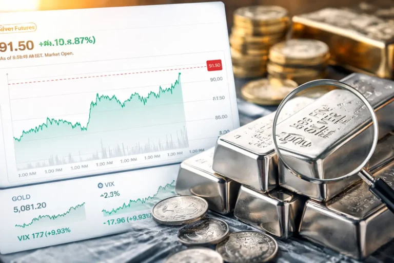 Silver Futures Price Today: COMEX Jumps Nearly 10% as Volatility Spikes