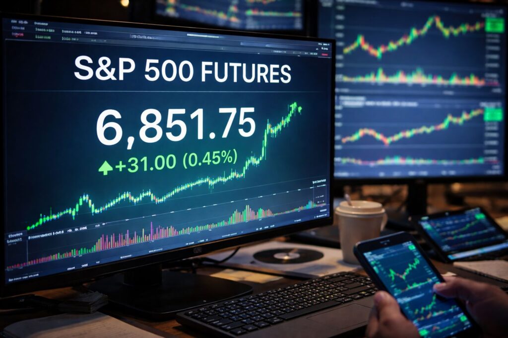 S&P 500 Futures Advance Friday as Bitcoin Rebounds and Tech Finds a Floor