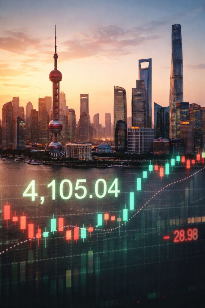 SSE Composite Today: Shanghai Index Slips to 4,105 as 4,100 Support Comes Into Focus