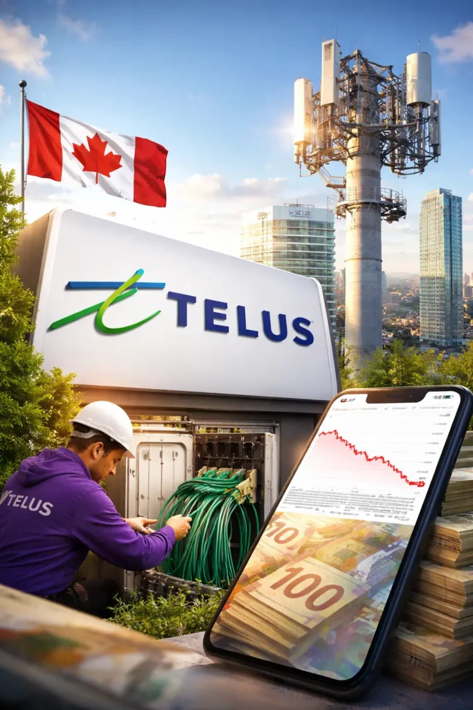 TELUS Stock Today Drops 3% to C$18.34 as CEO Transition