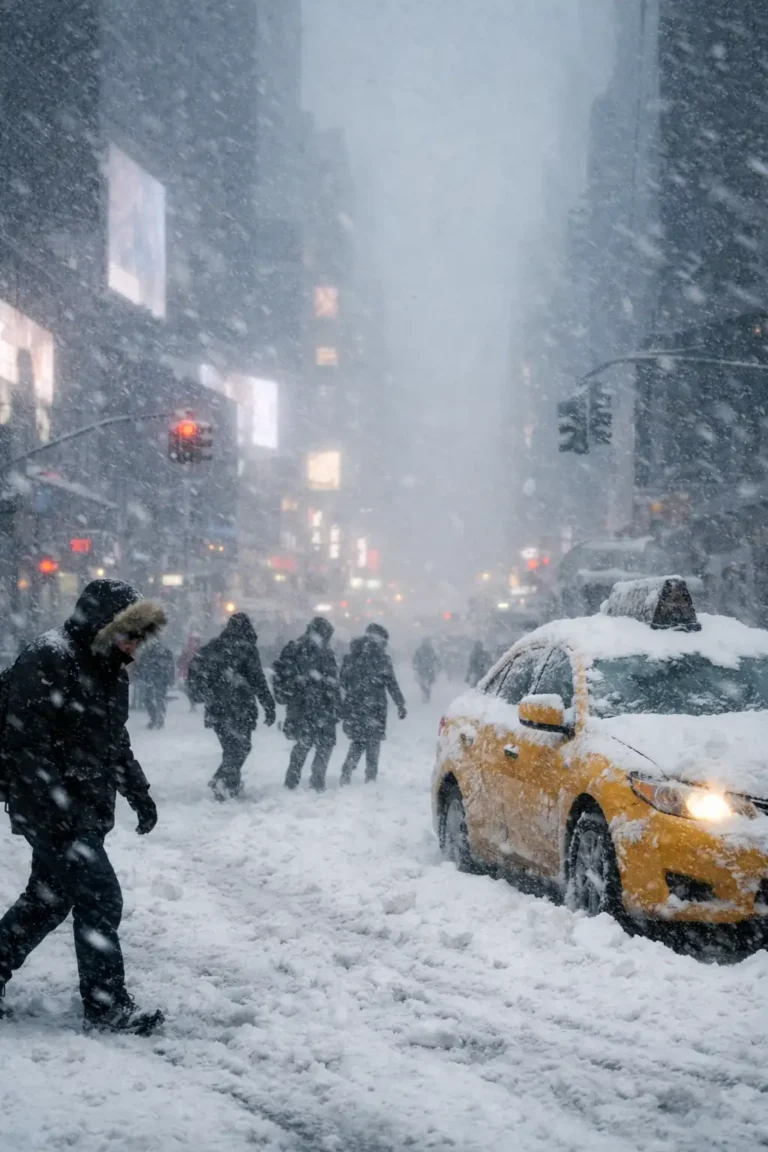 Blizzard Slams U.S. Northeast, 5,700+ Flights Canceled as NYC Records 15 Inches of Snow