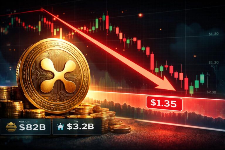XRP Price Today : XRP Drops 4.7% to $1.34 — Is $1.20 the Next Support?