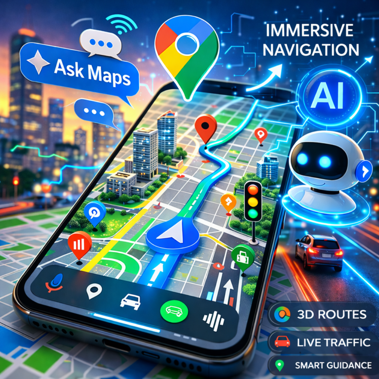 Google Maps Gets Biggest Update in 10 Years as Gemini AI Launches Ask Maps and Immersive Navigation