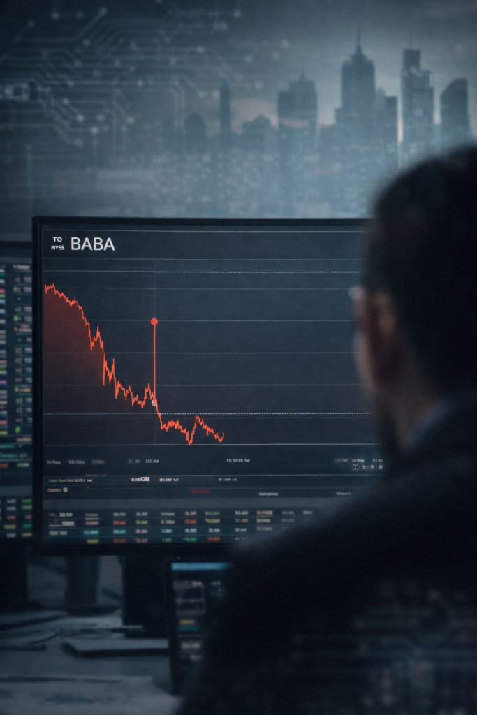 Alibaba Stock Falls 4.58% to $128 as Profit Crashes 67%, AI Bet Raises Concerns